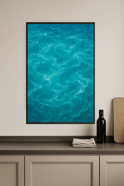 Turkusowy Ocean - Grafika Artystyczna - CasaNookDecor