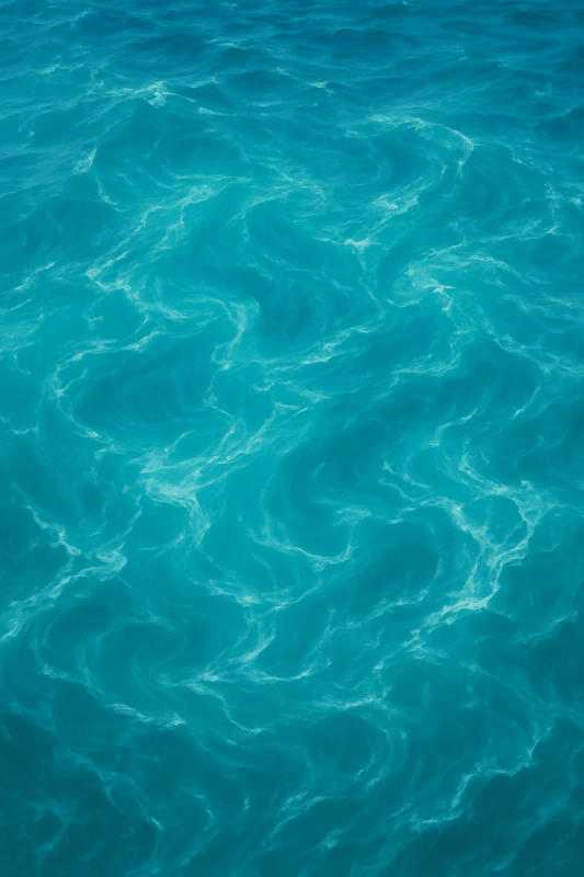 Turkusowy Ocean - Grafika Artystyczna - CasaNookDecor