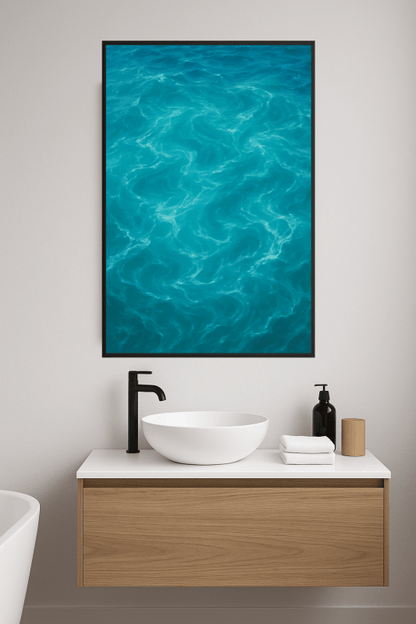 Turkusowy Ocean - Grafika Artystyczna - CasaNookDecor
