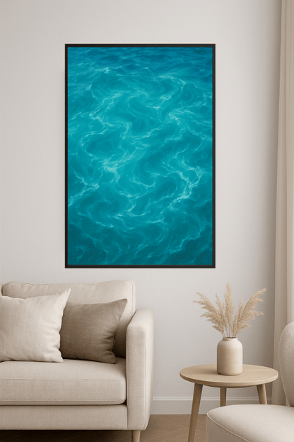 Turkusowy Ocean - Grafika Artystyczna - CasaNookDecor