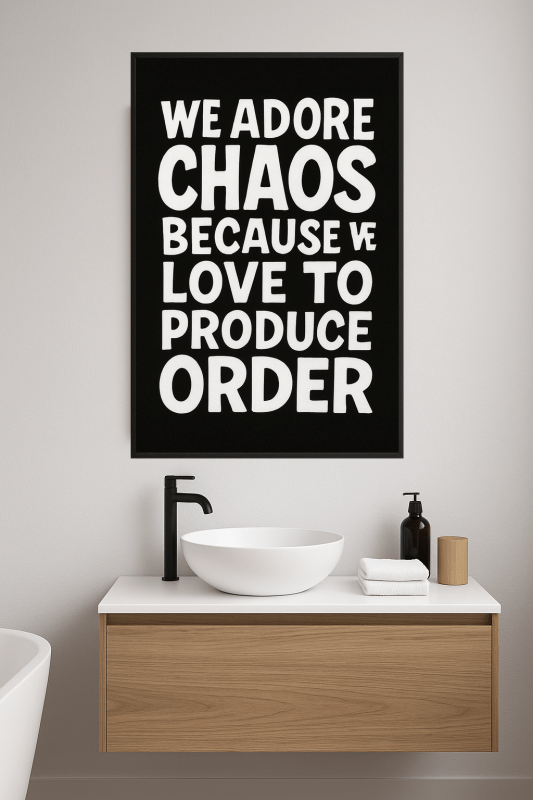 Typografia Druk Chaosu I Porządku - CasaNookDecor
