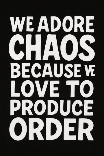 Typografia Druk Chaosu I Porządku - CasaNookDecor