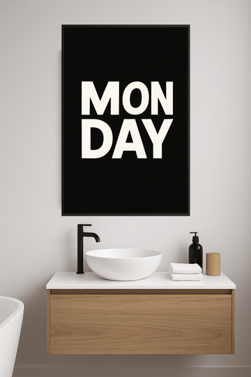 Typografia Sztuka Poniedziałkowa - CasaNookDecor