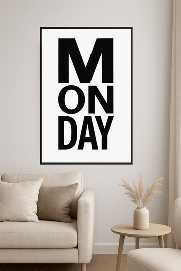 Typografia Sztuka Poniedziałku - CasaNookDecor