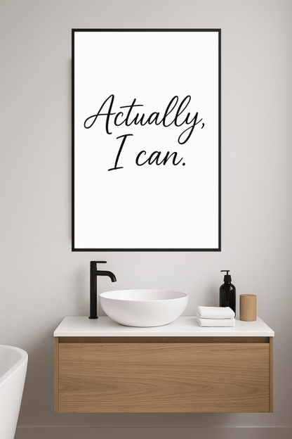 Właściwie, Mogę - Sztuka na Ścianę - CasaNookDecor