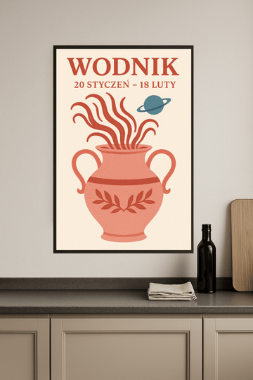 Wodnik - Druk Sztuki Zodiaku - CasaNookDecor