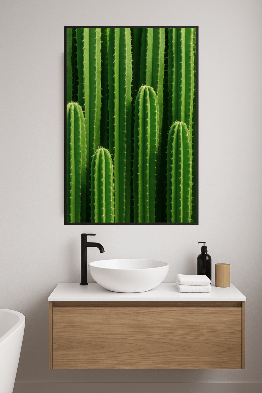 Wysokie Zielone Łodygi Kaktusa - CasaNookDecor