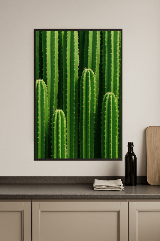 Wysokie Zielone Łodygi Kaktusa - CasaNookDecor