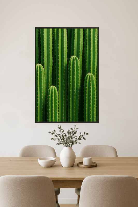 Wysokie Zielone Łodygi Kaktusa - CasaNookDecor