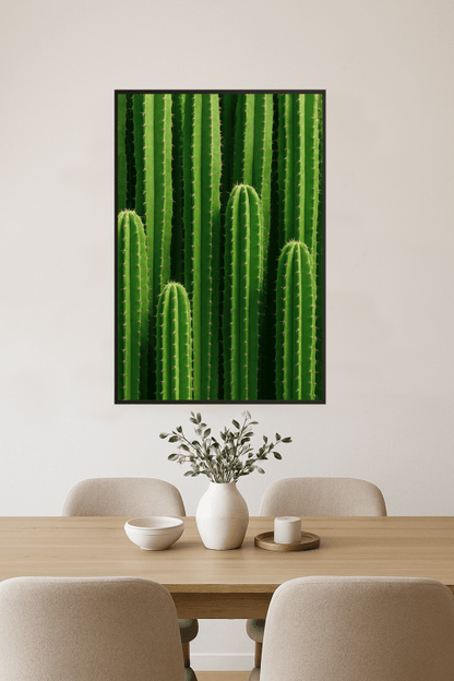 Wysokie Zielone Łodygi Kaktusa - CasaNookDecor