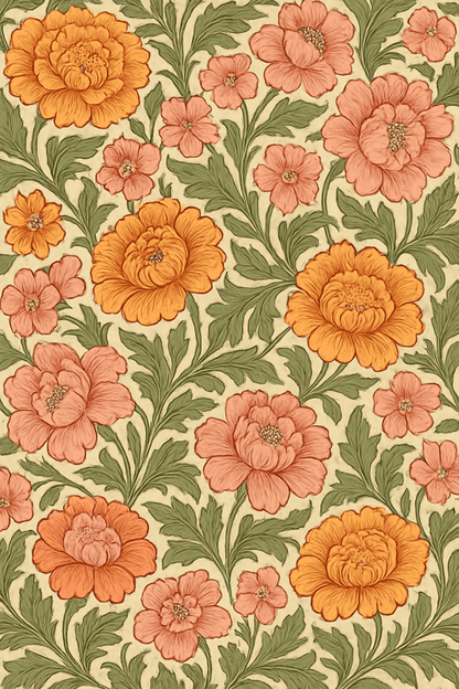 Wzór Kwiatowy Williama Morrisa - CasaNookDecor