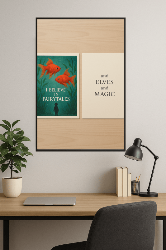 Zabawne Drukowane Grafiki w Stylu Baśniowym - CasaNookDecor