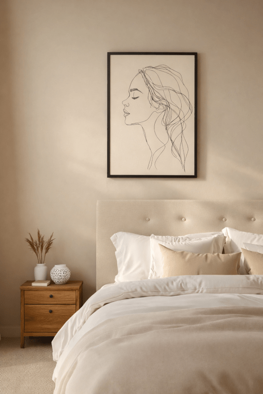 Zestaw 3 plakatów w ramie – Line Art Kobieta 30x40 cm - CasaNookDecor – plakat do druku