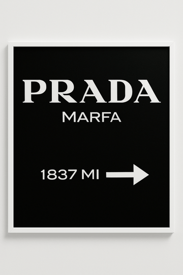 Znak Prada Marfa - CasaNookDecor – plakat do druku