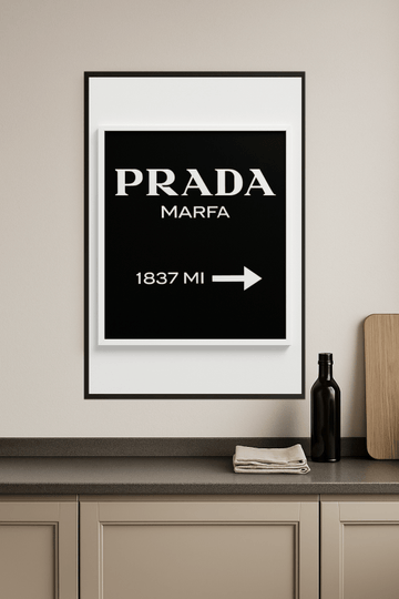 Znak Prada Marfa - CasaNookDecor – plakat do druku