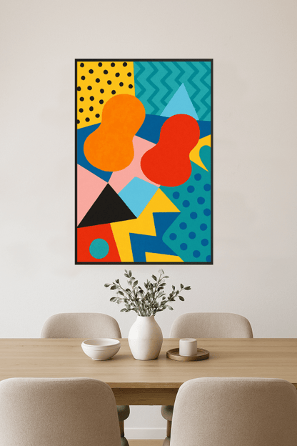 Żywy Abstrakcyjny Druk Sztuki - CasaNookDecor