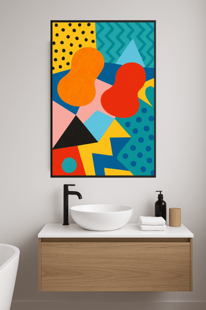 Żywy Abstrakcyjny Druk Sztuki - CasaNookDecor