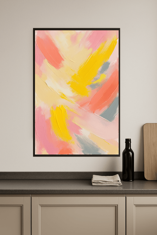 Żywy abstrakcyjny obraz - CasaNookDecor
