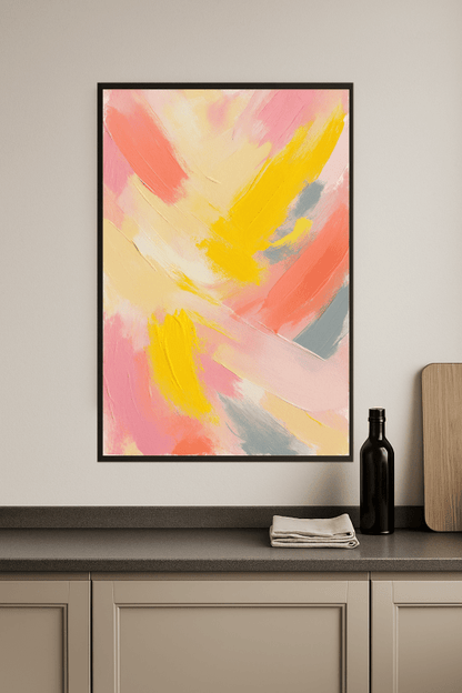 Żywy abstrakcyjny obraz - CasaNookDecor