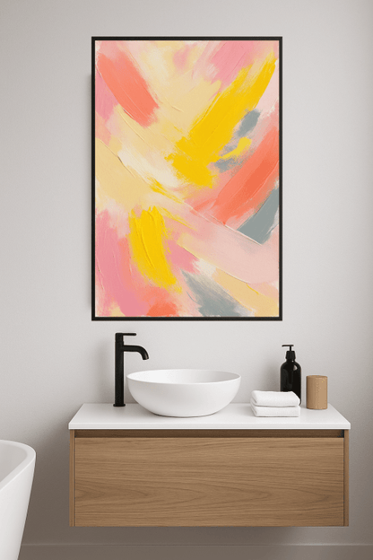 Żywy abstrakcyjny obraz - CasaNookDecor