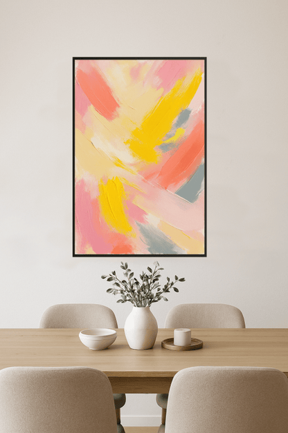 Żywy abstrakcyjny obraz - CasaNookDecor