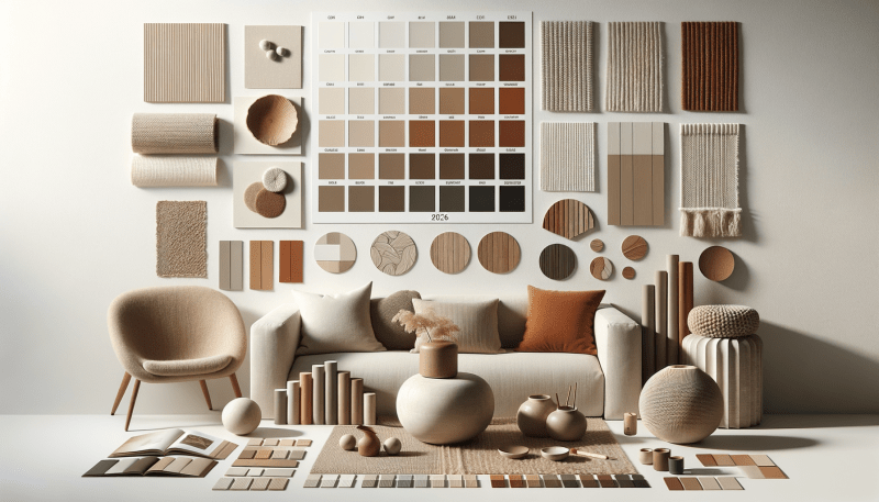 Paleta kolorów warm minimalism 2026